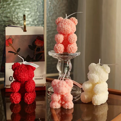 Rose Bear Home Fragrance Premium Atmosphere Birthday Gift Aromatherapy Candles