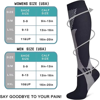 1PAIR Compression Socks Sport Socks Medical Nursing Stockings Prevent Varicose Veins Socks Pregnancy Nursing Athletic Soccer SOX