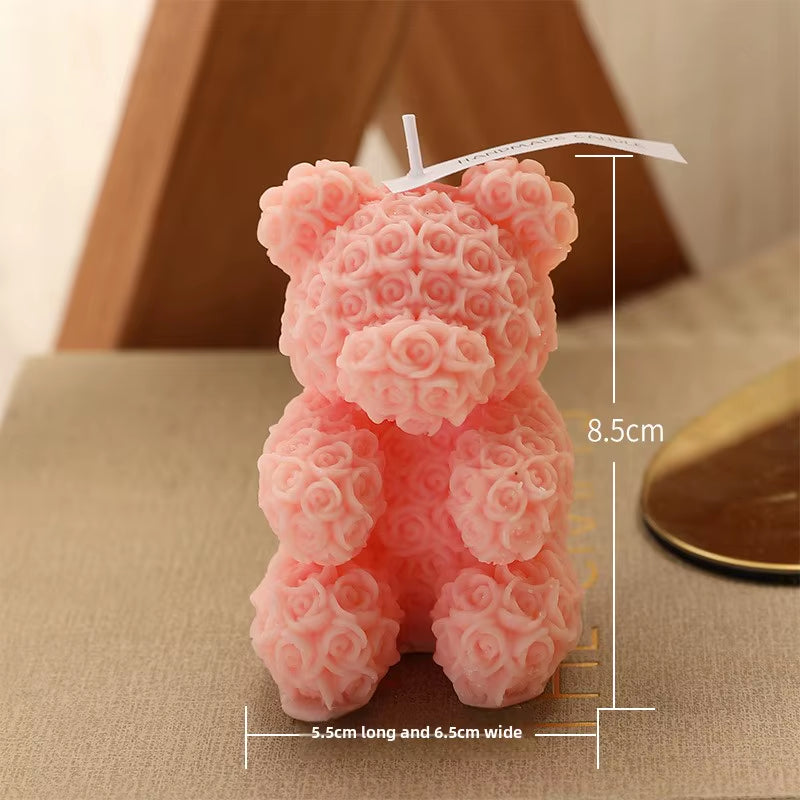 Rose Bear Home Fragrance Premium Atmosphere Birthday Gift Aromatherapy Candles