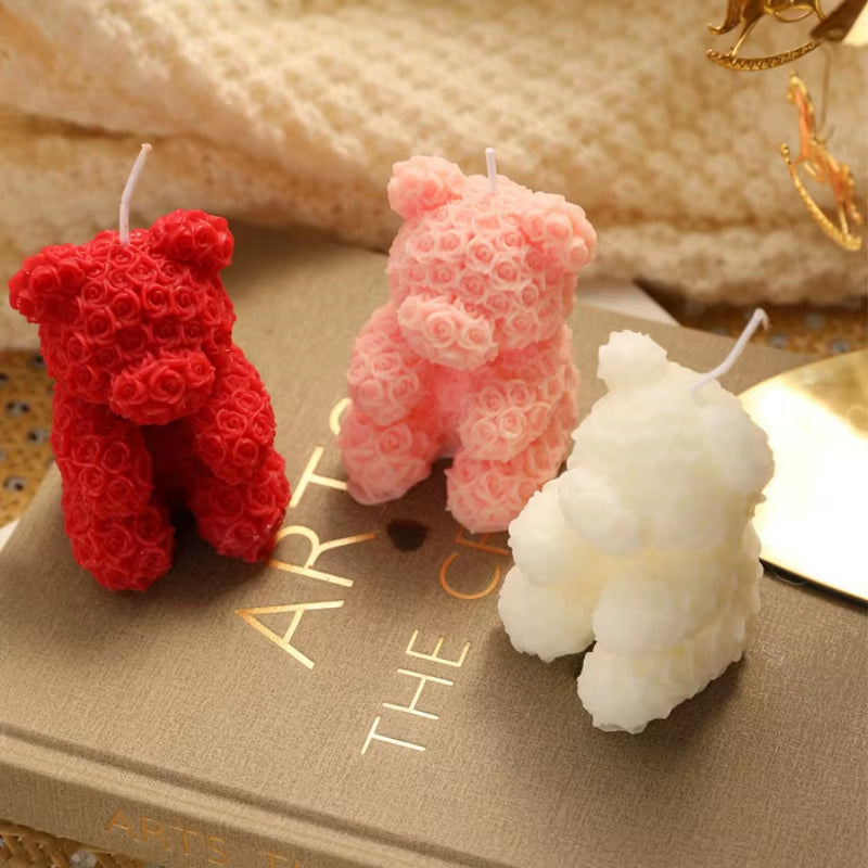 Rose Bear Home Fragrance Premium Atmosphere Birthday Gift Aromatherapy Candles