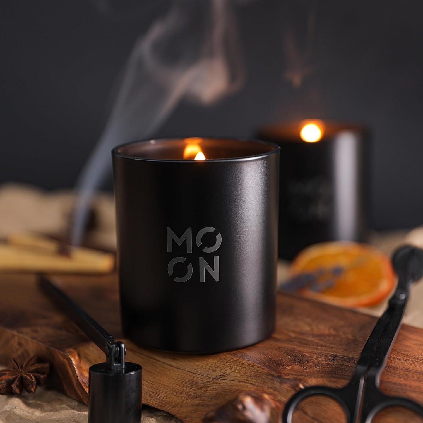 Scented Candles for Men & Women by  | Wood Wick Candles That Crackle | Coconut Candle |Clean Non Toxic Candles |Luxury Candles |Coconut Jar Candles|