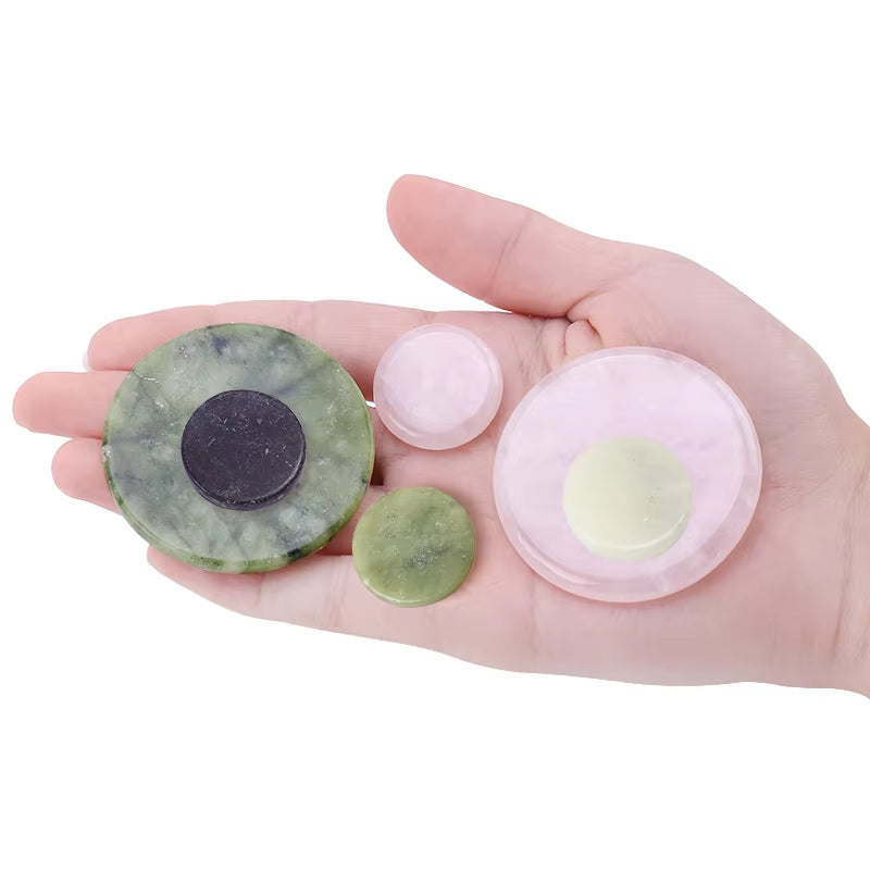 Glue Pallet Eyelashes Extensions Jade Stone Drop Shipping Pink Durable Useful False Eye Lashes Glue Pad Holder Makeup Tools