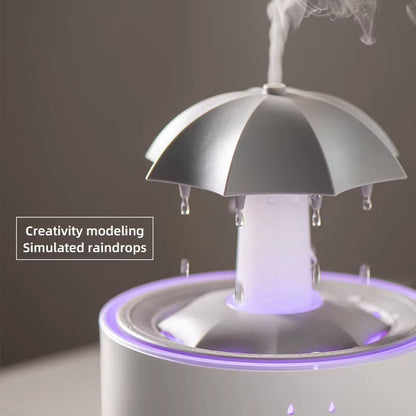 Creative Umbrella Water Drop Air Humidifier with Colorful Light Raindrop Aroma Essential Oil Diffuser Aromatherapy