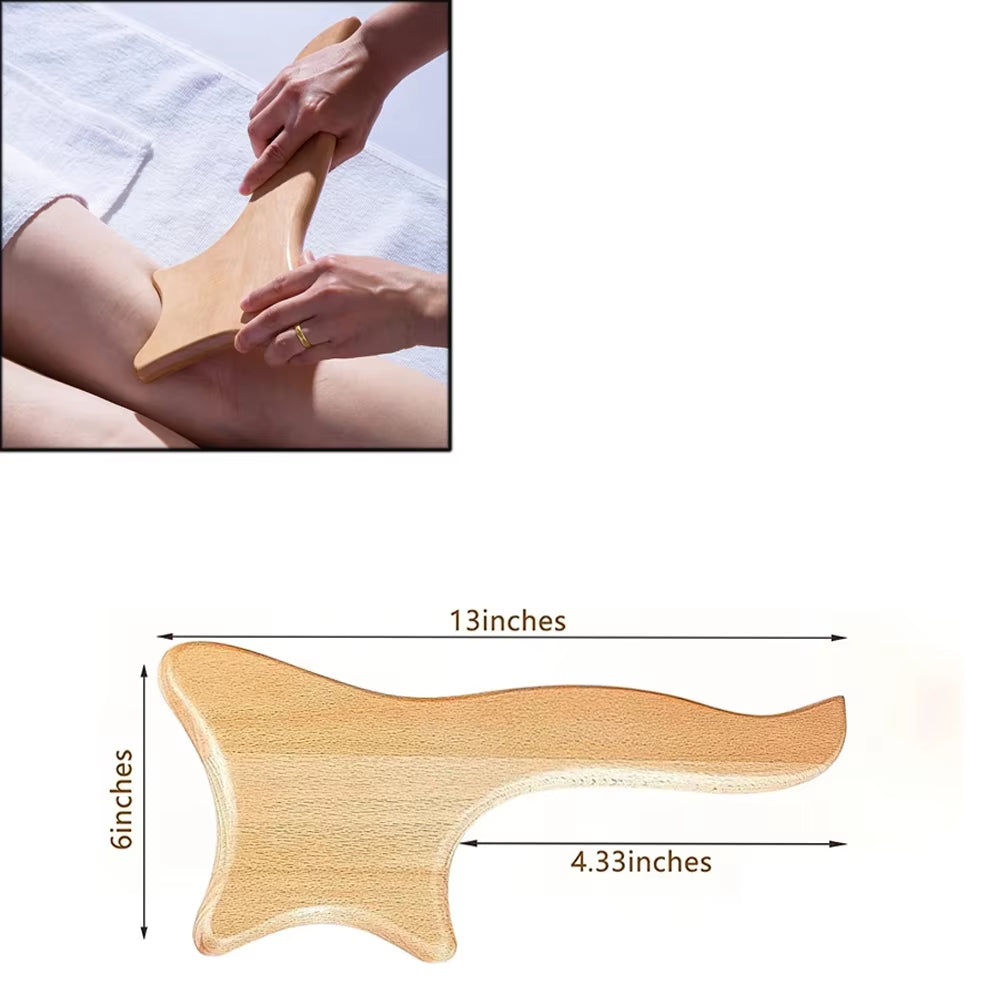 Wood Therapy Massage Tools for Body Shaping,Anti Cellulite Lymphatic Drainage,Professional Wooden Massage for Waist Sculpting