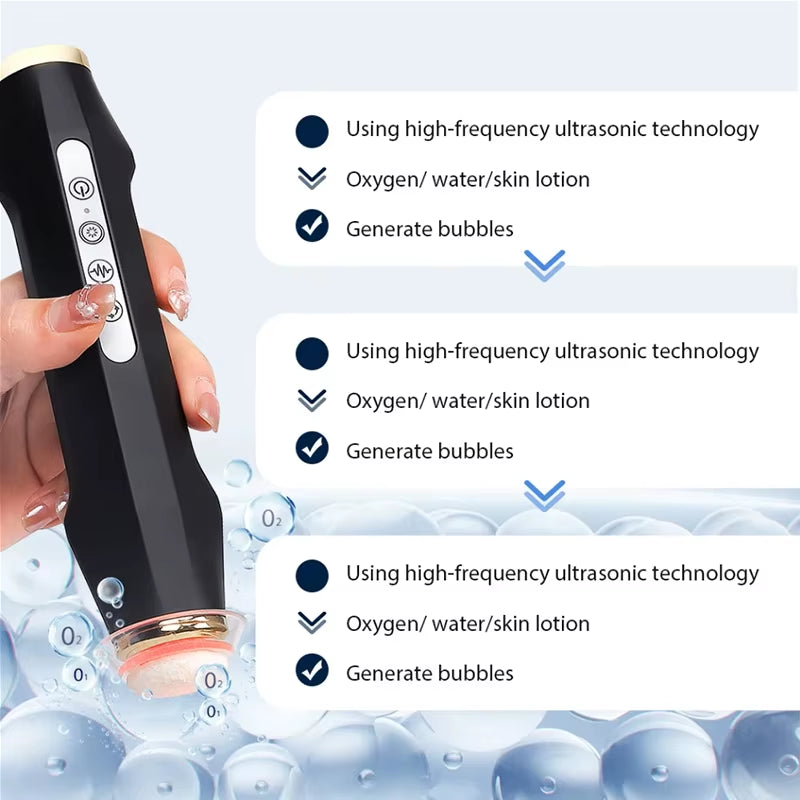 Oxygen Bubble Pen CO2 Oxygen Portable Facial Machine anti Aging Device Face SPA CO2 Bubble Oxygen Skin Care Beauty Tool