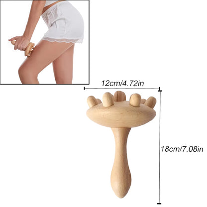 Wood Therapy Massage Tools for Body Shaping,Anti Cellulite Lymphatic Drainage,Professional Wooden Massage for Waist Sculpting