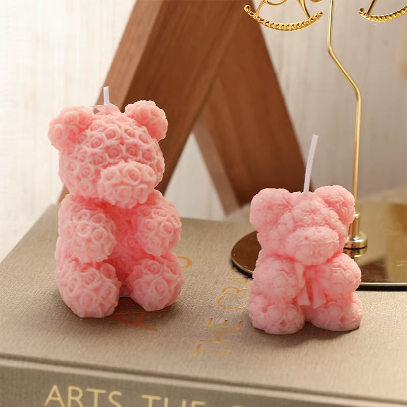 Rose Bear Home Fragrance Premium Atmosphere Birthday Gift Aromatherapy Candles