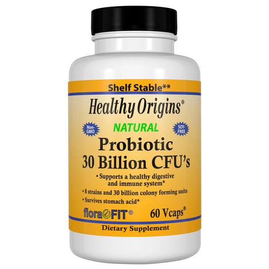 Natural Probiotic 30 Billion Cfus 30 Billion Cfu 60 Vcaps