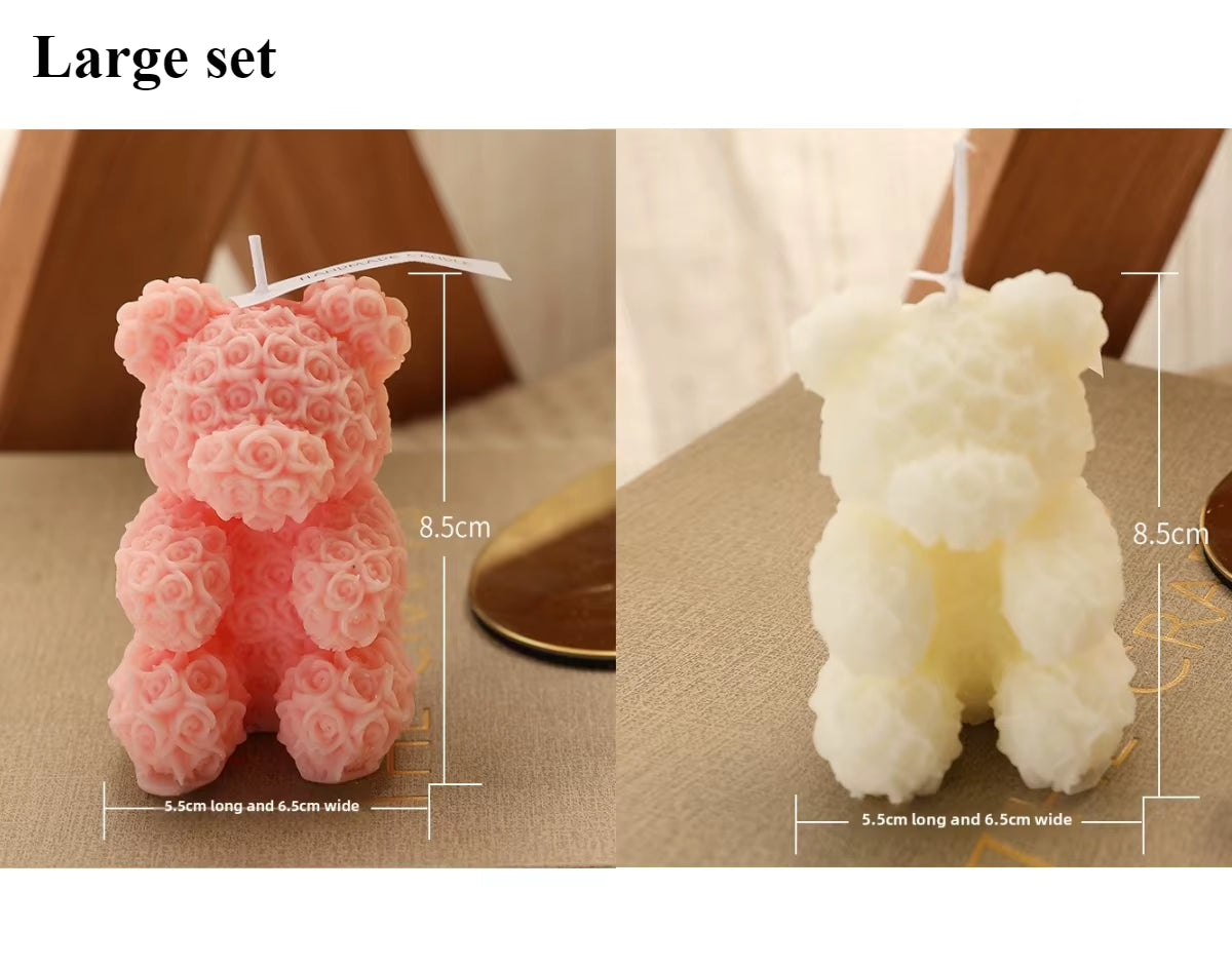 Rose Bear Home Fragrance Premium Atmosphere Birthday Gift Aromatherapy Candles