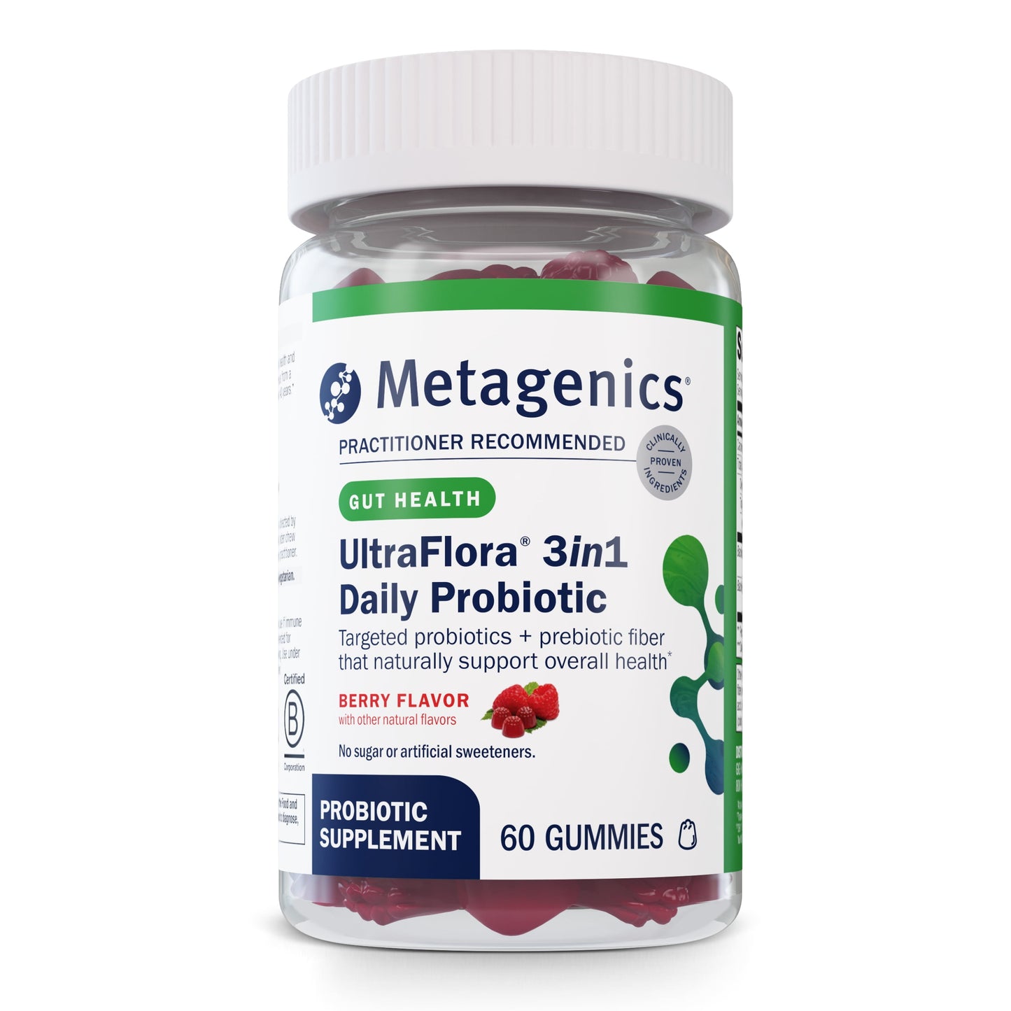 - Ultraflora 3 in 1 Daily Probiotic Supplement to Support Gut and Immune Health for Adults and Children* - 60 Gummies