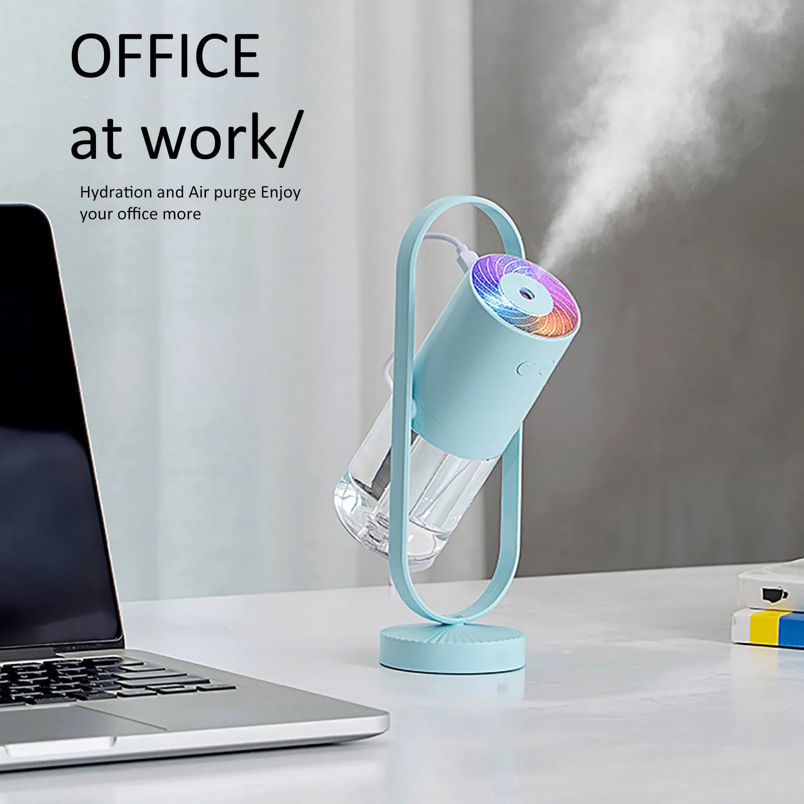 Cool Mist Humidifier Humidifier Desktop Mini Humidifier Aroma Diffuser 360° Angle for Bedroom Room Office Car Living Room and Dining Room