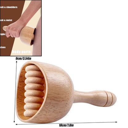 Wood Therapy Massage Tools for Body Shaping,Anti Cellulite Lymphatic Drainage,Professional Wooden Massage for Waist Sculpting