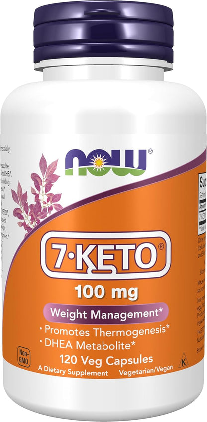 Supplements, 7-Keto (DHEA Acetate-7-One) 100 Mg, Weight Management*, 120 Veg Capsules