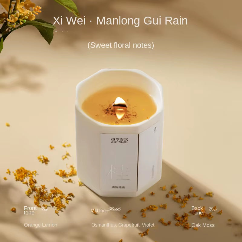 Aromatherapy Candles Ceramic Bedroom Long Lasting Osmanthus Fragrance Meditation Essential Oil Fragrance Gift Incense Sticks