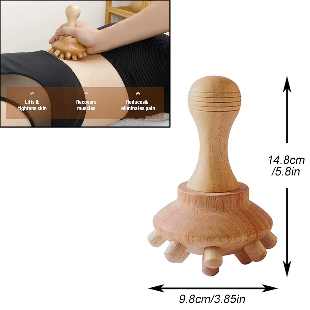 Wood Therapy Massage Tools for Body Shaping,Anti Cellulite Lymphatic Drainage,Professional Wooden Massage for Waist Sculpting