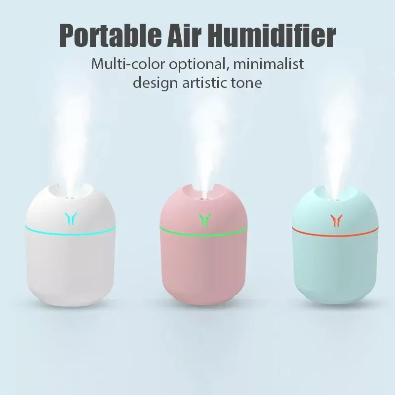 250ML Mini Aroma Oil Diffuser USB Essential Oil Atomizer Electric Air Humidifier with LED Night Lamp for Home Car