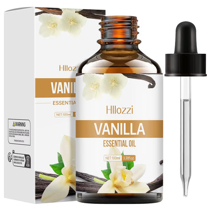 Vanilla Essential Oil for Face, SPU, Aromatherapy Diffuser, DIY Soap, Suitable for All Skin Types, Long-Lasting Fragrance