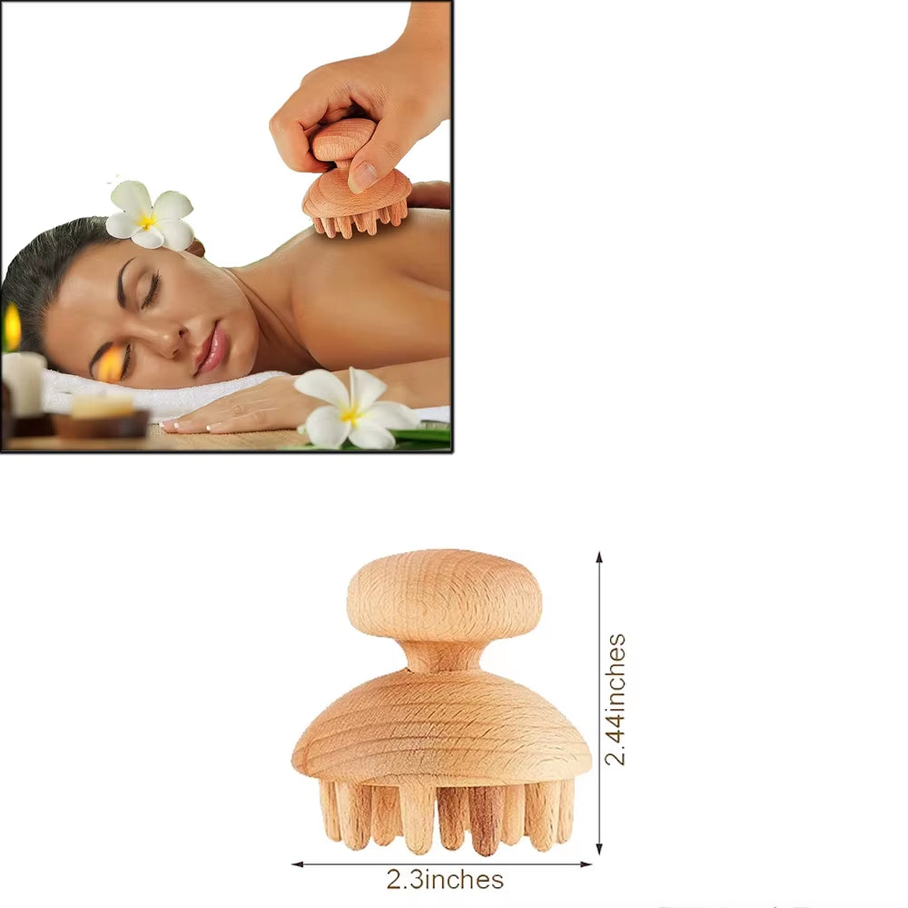 Wood Therapy Massage Tools for Body Shaping,Anti Cellulite Lymphatic Drainage,Professional Wooden Massage for Waist Sculpting